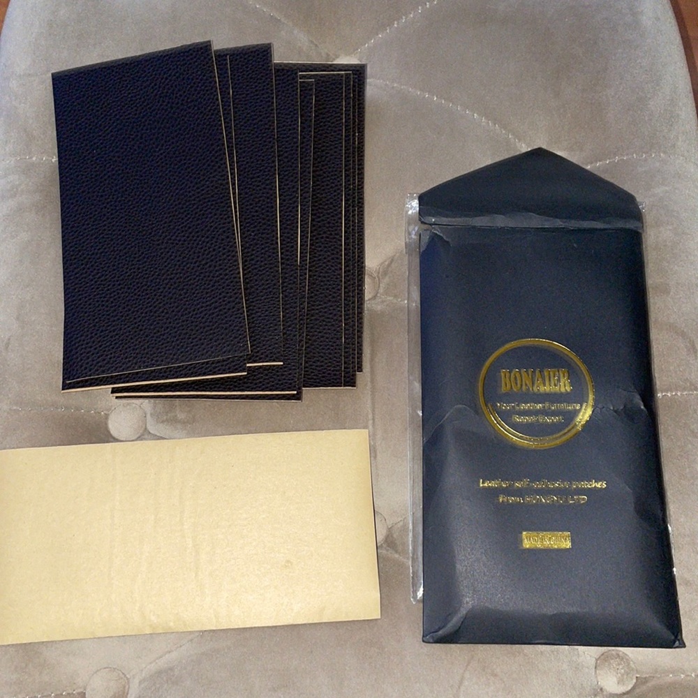New! 10 pack Leather self adhesive patches